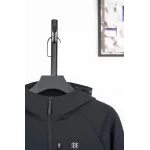 Kolon Men's Fleece-Lined Hooded Softshell Jacket - Black