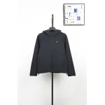 Kolon Men's Fleece-Lined Hooded Softshell Jacket - Black