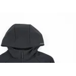 Kolon Men's Fleece-Lined Hooded Softshell Jacket - Black
