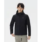 Kolon Men's Fleece-Lined Hooded Softshell Jacket - Black