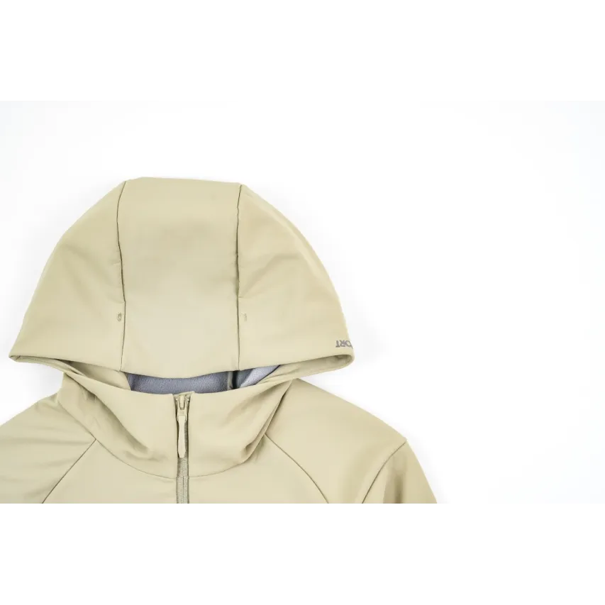 Kolon Men's Fleece-Lined Hooded Softshell Jacket - Dark Beige