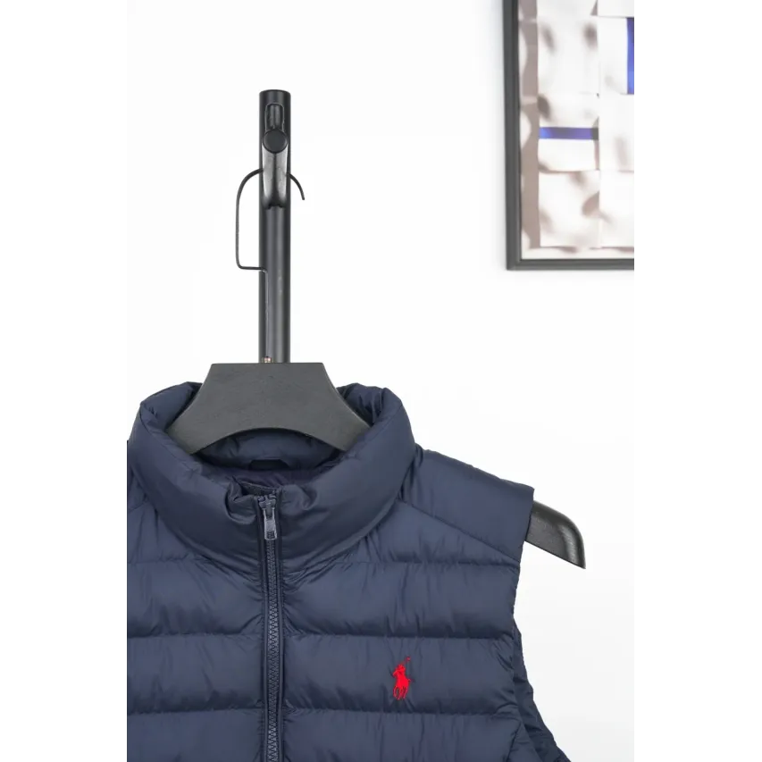 Ralph Lauren Men's Embroidered Pony Padded Vest - Navy