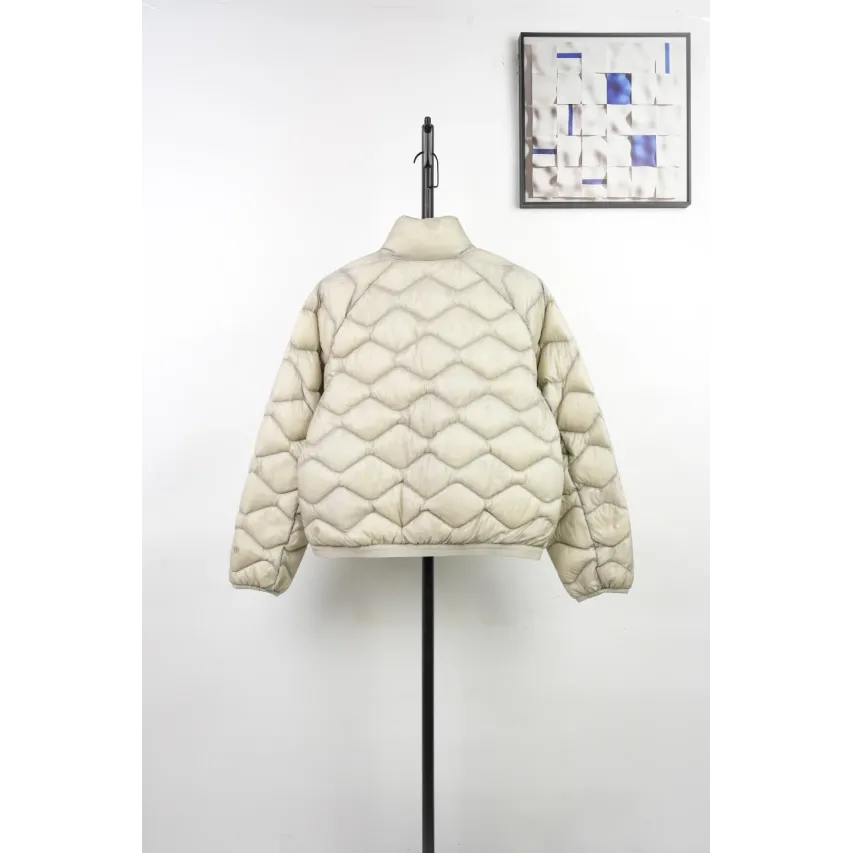 lululemon Women's Wave-Quilted Cropped Down Jacket - Dove Grey
