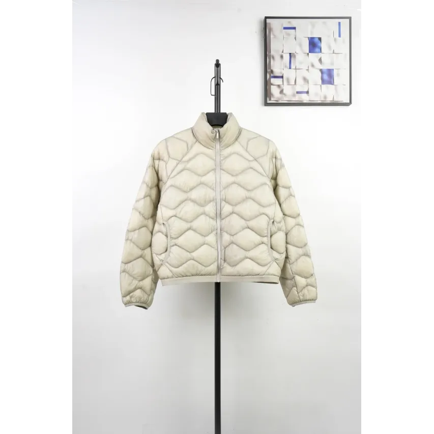 lululemon Women's Wave-Quilted Cropped Down Jacket - Dove Grey