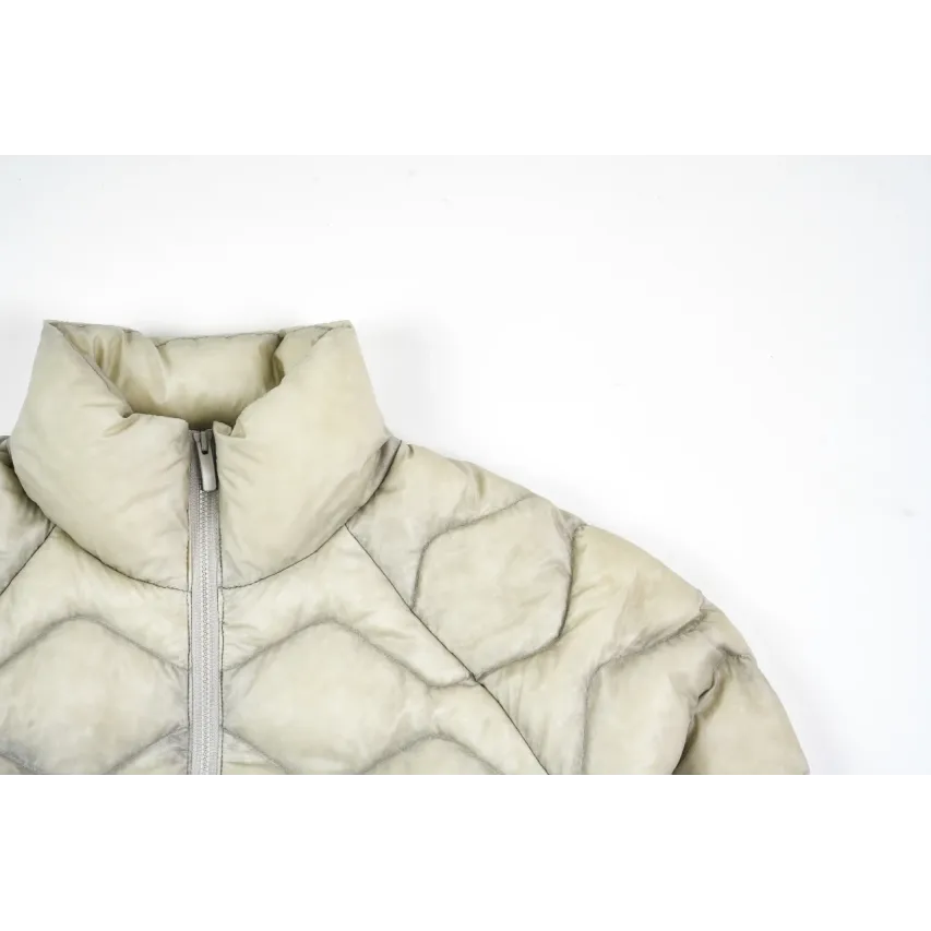 lululemon Women's Wave-Quilted Cropped Down Jacket - Dove Grey