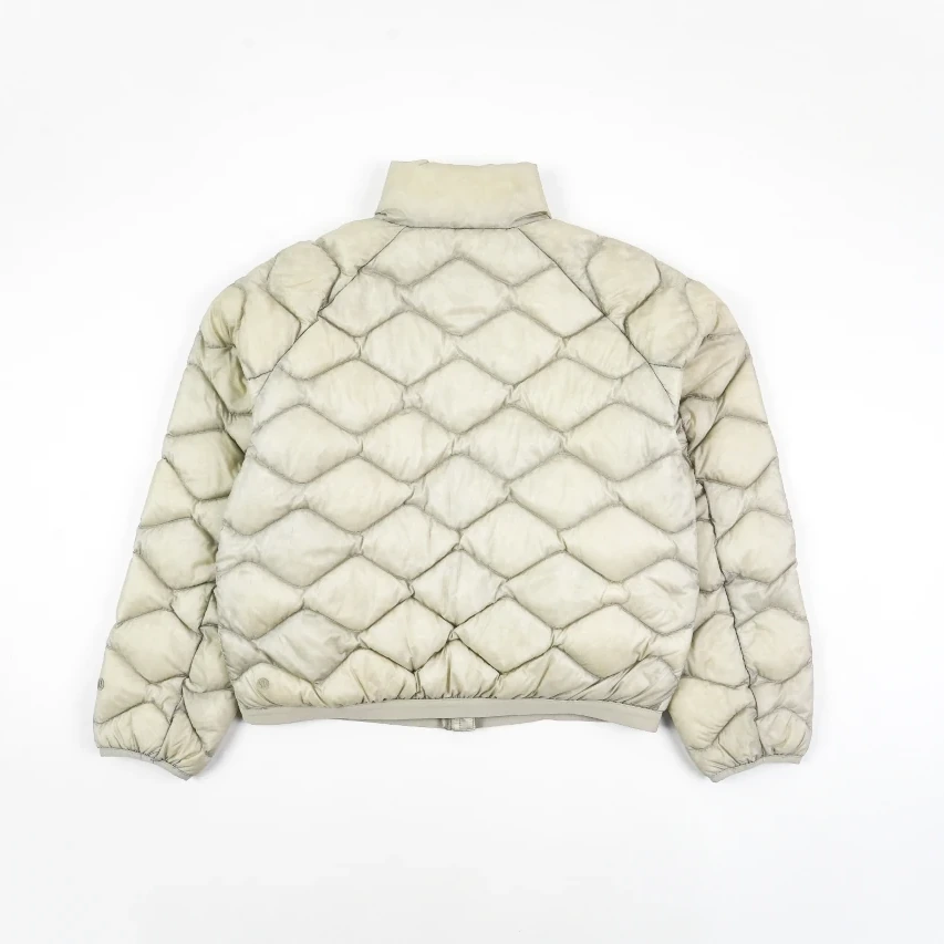 lululemon Women's Wave-Quilted Cropped Down Jacket - Dove Grey