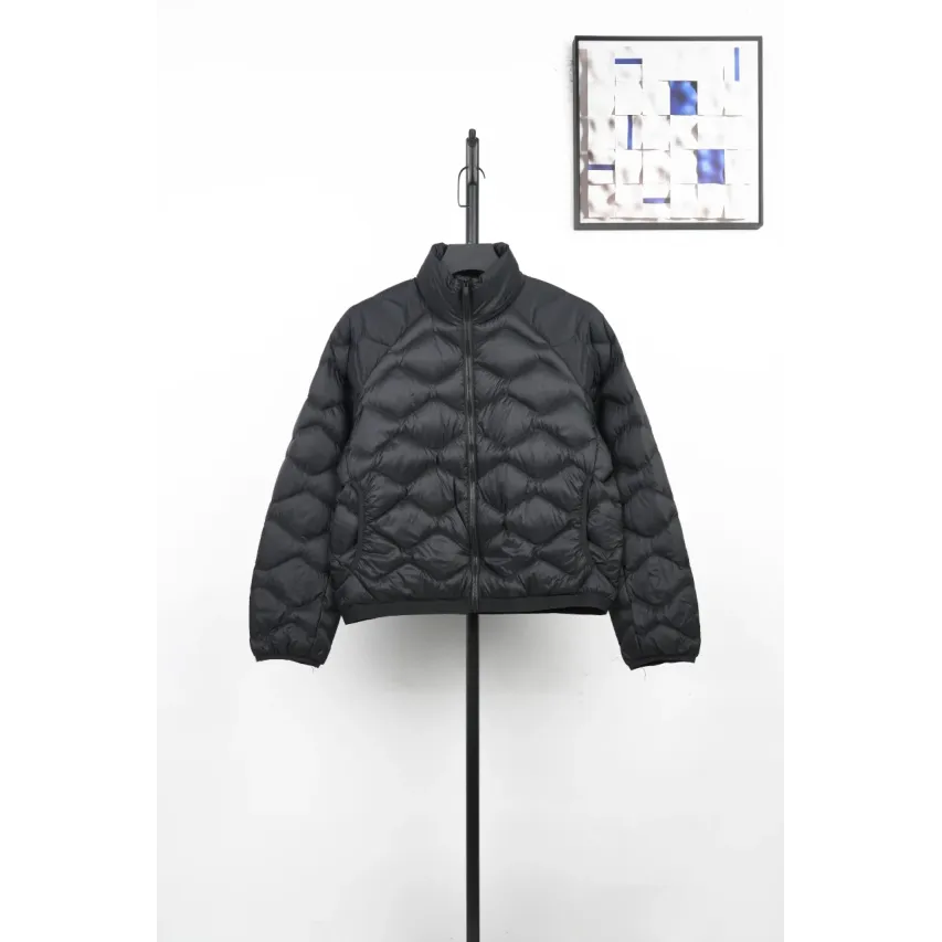 lululemon Women's Wave-Quilted Cropped Down Jacket - Black