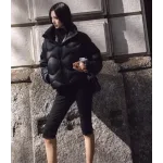 lululemon Women's Wave-Quilted Cropped Down Jacket - Black