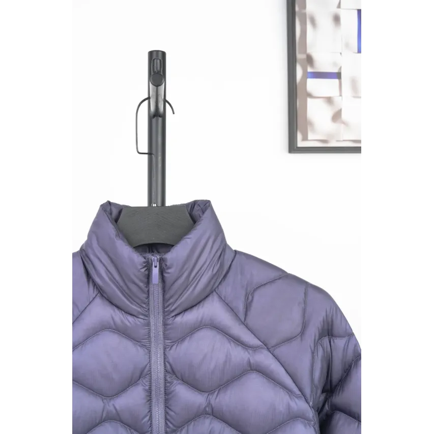lululemon Women's Wave-Quilted Cropped Down Jacket - Grape Purple