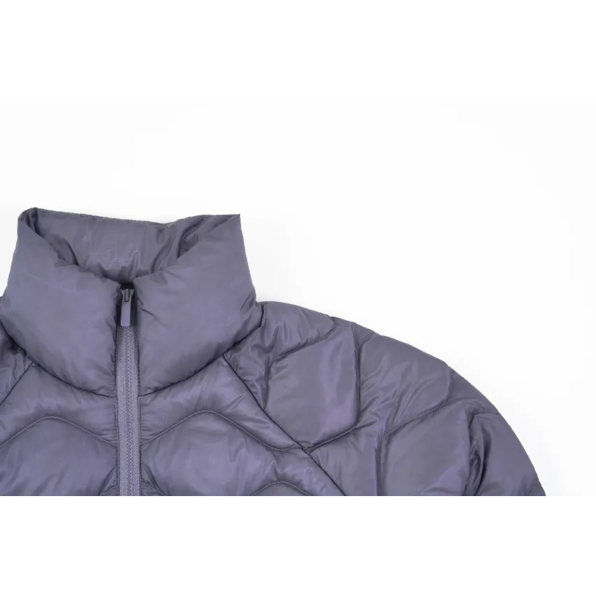 lululemon Women's Wave-Quilted Cropped Down Jacket - Grape Purple
