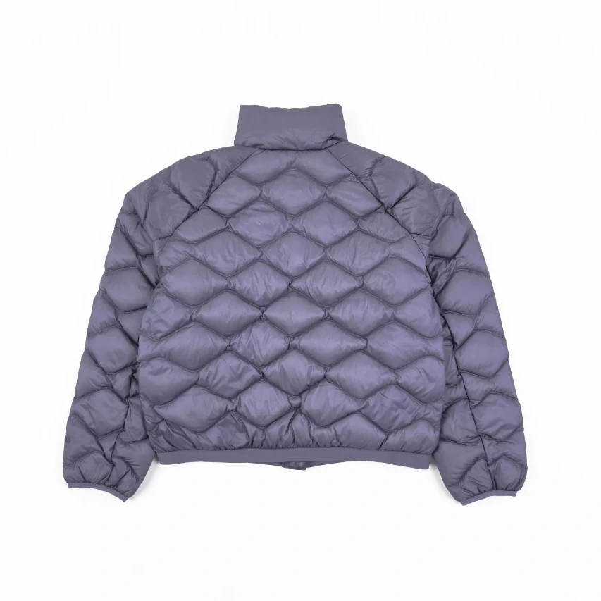 lululemon Women's Wave-Quilted Cropped Down Jacket - Grape Purple