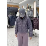 lululemon Women's Wave-Quilted Cropped Down Jacket - Grape Purple