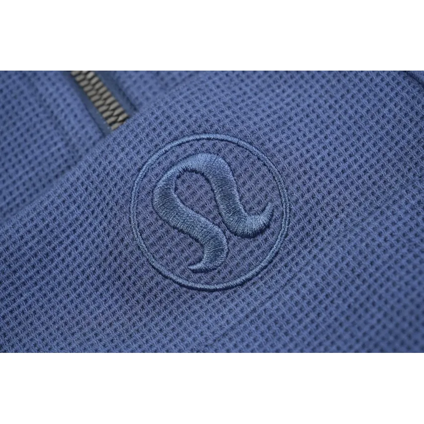 lululemon Scuba Fitted Waffle Sweatshirt - Twill Blue