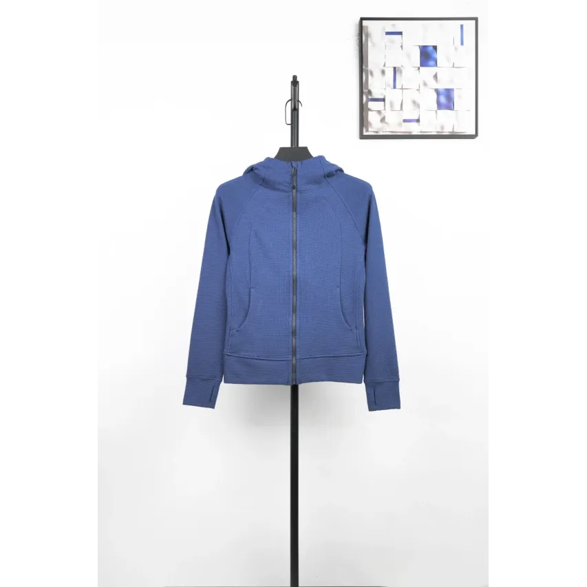 lululemon Scuba Fitted Waffle Sweatshirt - Twill Blue