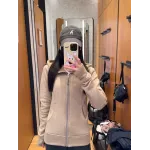 lululemon Scuba Fitted Waffle Sweatshirt - Warm Taupe Grey