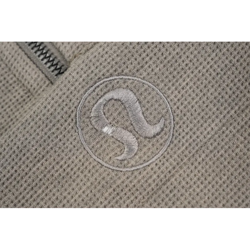 lululemon Scuba Fitted Waffle Sweatshirt - Warm Taupe Grey