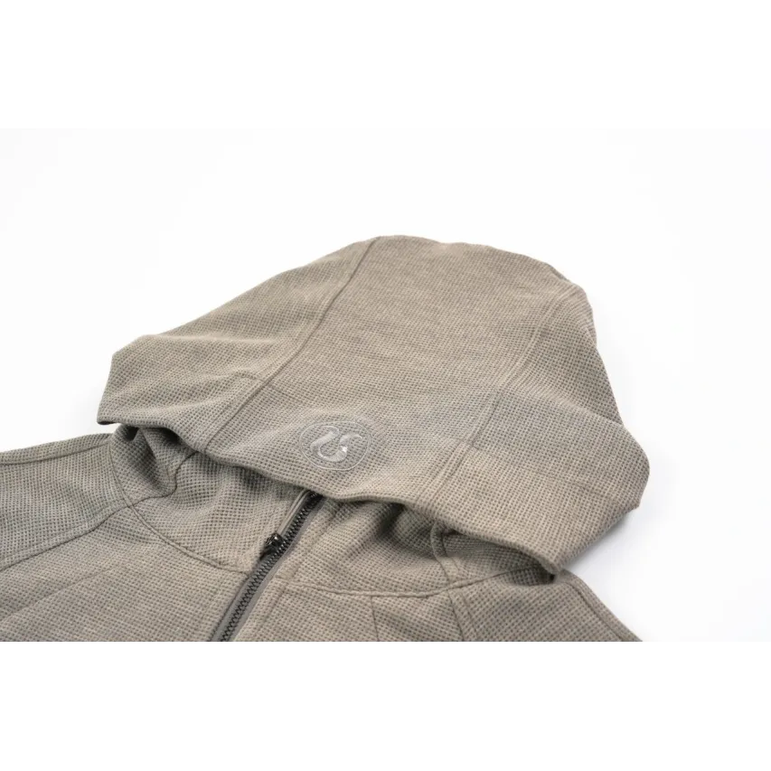 lululemon Scuba Fitted Waffle Sweatshirt - Warm Taupe Grey
