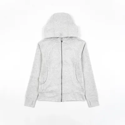 lululemon Scuba Fitted Waffle Sweatshirt - Very Light Grey