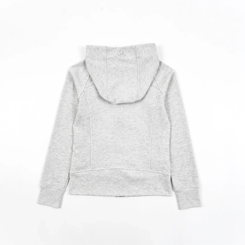 lululemon Scuba Fitted Waffle Sweatshirt - Very Light Grey