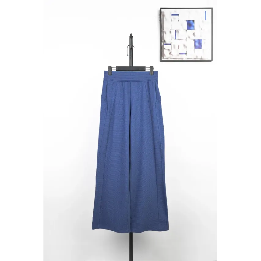 lululemon Scuba Waffle Knit Pants - Twill Blue