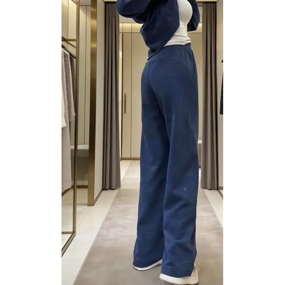 lululemon Scuba Waffle Knit Pants - Twill Blue