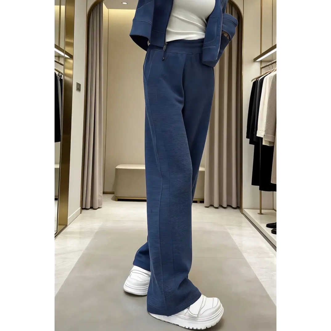 lululemon Scuba Waffle Knit Pants - Twill Blue