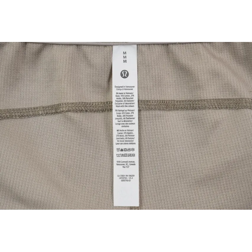 lululemon Scuba Waffle Knit Pants - Warm Taupe Grey