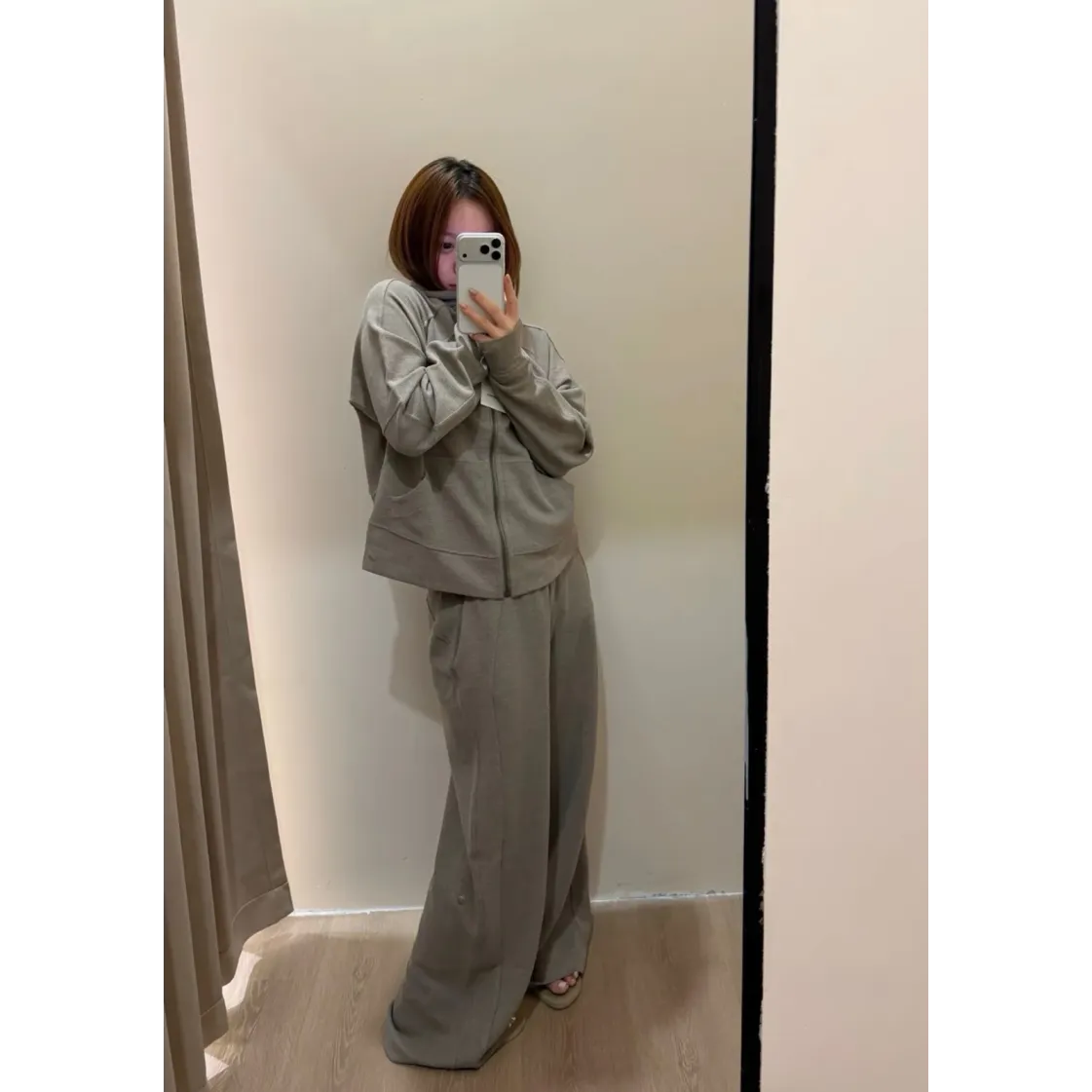lululemon Scuba Waffle Knit Pants - Warm Taupe Grey