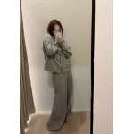 lululemon Scuba Waffle Knit Pants - Warm Taupe Grey