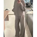 lululemon Scuba Waffle Knit Pants - Warm Taupe Grey