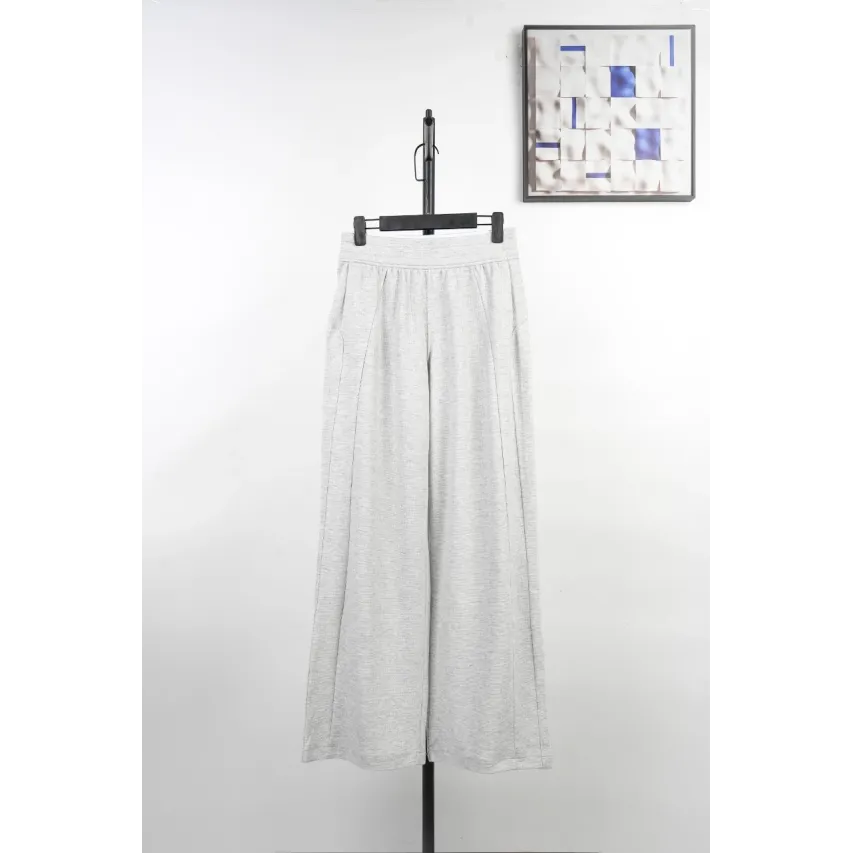 lululemon Scuba Waffle Knit Pants - Very Light Grey
