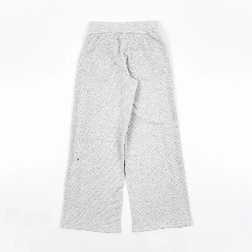 lululemon Scuba Waffle Knit Pants - Very Light Grey