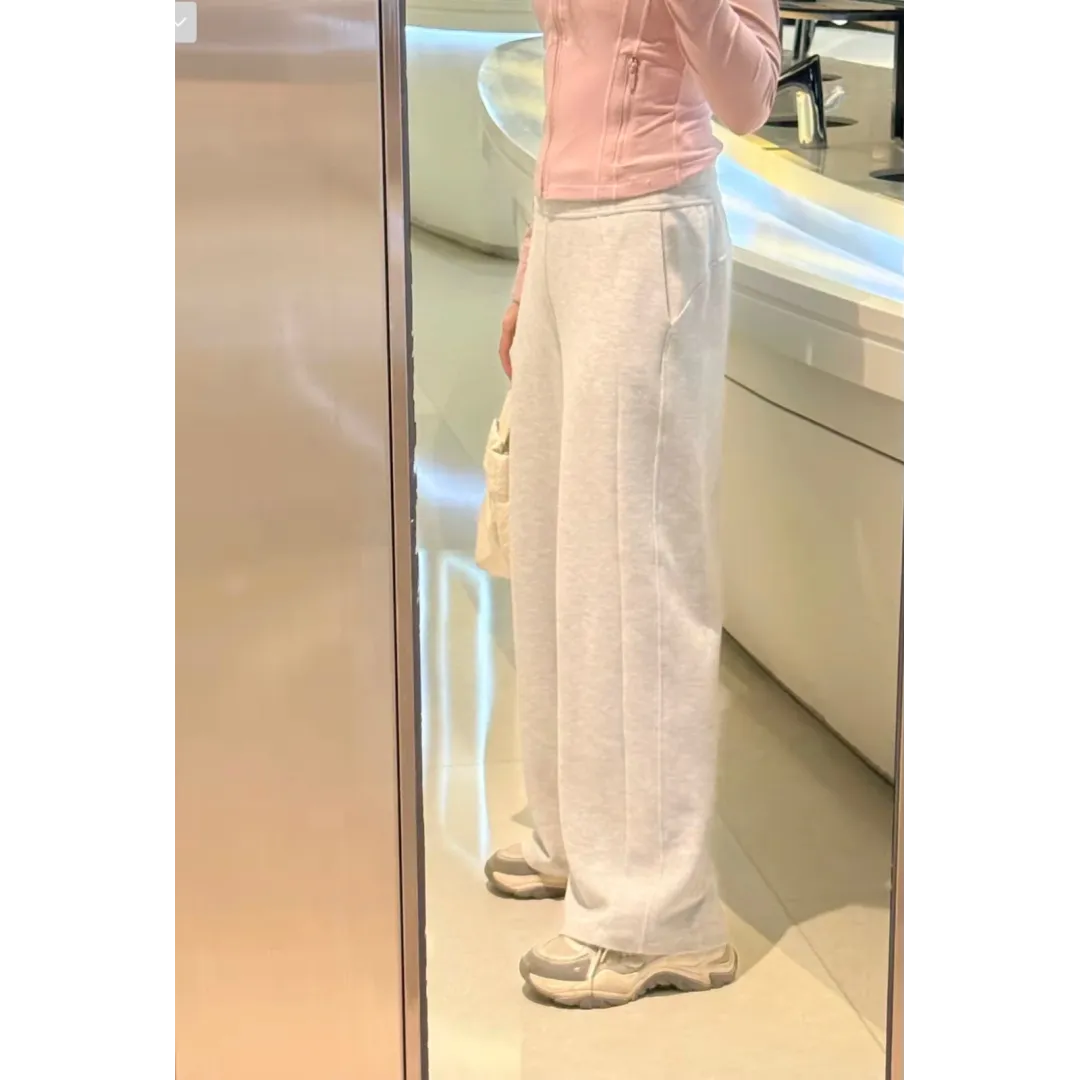 lululemon Scuba Waffle Knit Pants - Very Light Grey