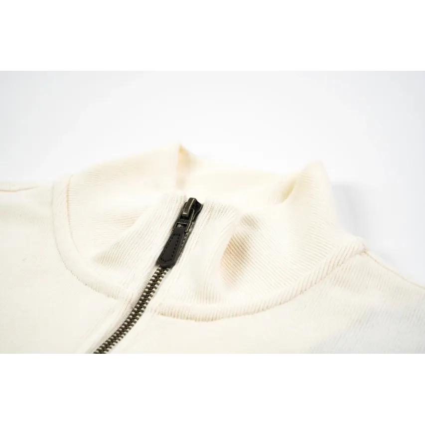 Ralph Lauren Embroidered Pony Half-Zip Sweatshirt - Off White