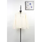 Ralph Lauren Embroidered Pony Half-Zip Sweatshirt - Off White