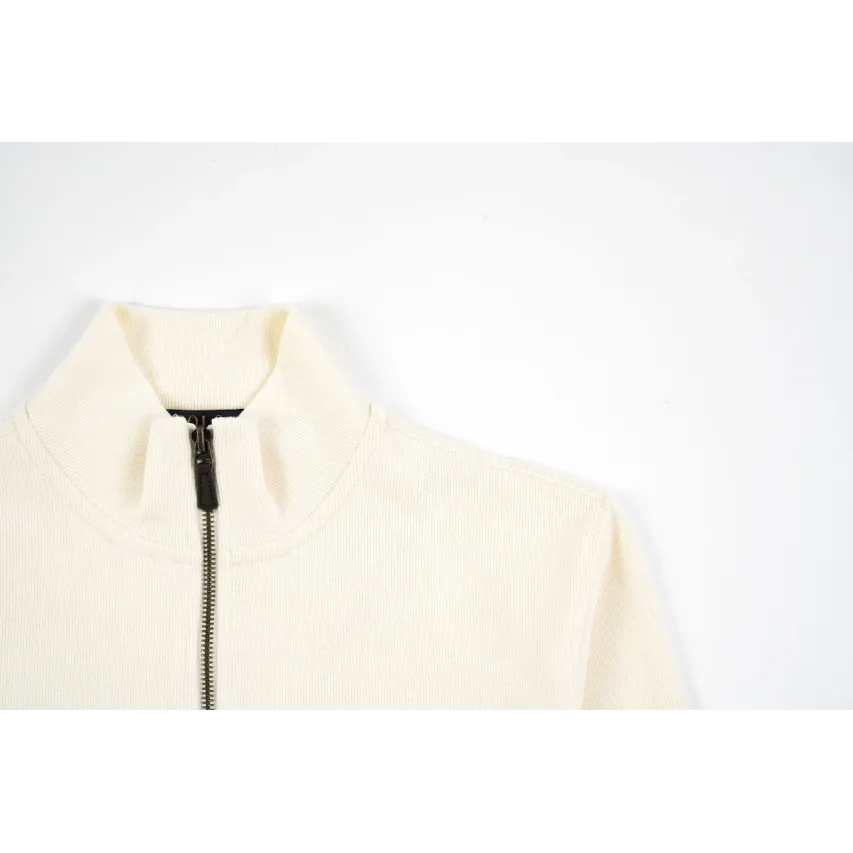 Ralph Lauren Embroidered Pony Half-Zip Sweatshirt - Off White