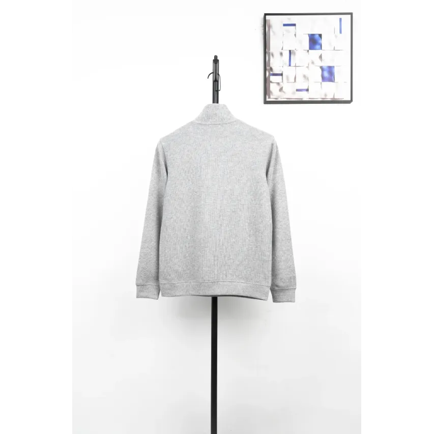 Ralph Lauren Embroidered Pony Half-Zip Sweatshirt - Grey