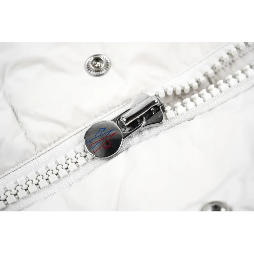 Moncler Maya Matte Cropped Hooded Down Jacket - White
