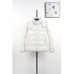 Moncler Maya Matte Cropped Hooded Down Jacket - White