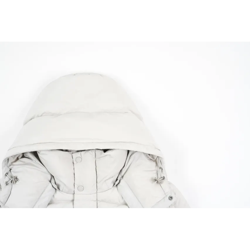 Moncler Maya Matte Cropped Hooded Down Jacket - White