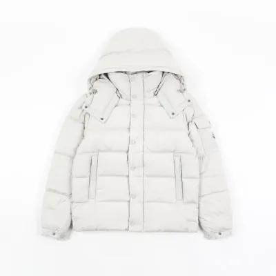 Moncler Maya Matte Cropped Hooded Down Jacket - White