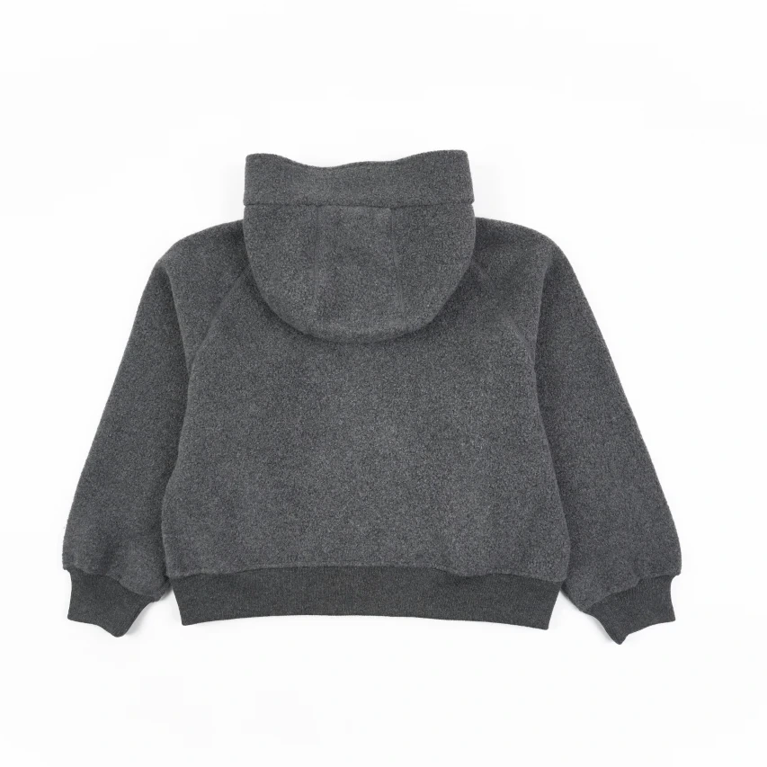 Canada Goose White Label Wool Fleece Hooded Jacket - Grey Black