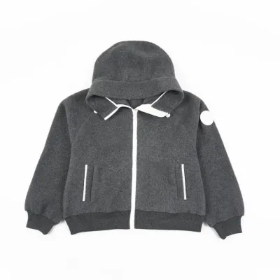 Canada Goose White Label Wool Fleece Hooded Jacket - Grey Black