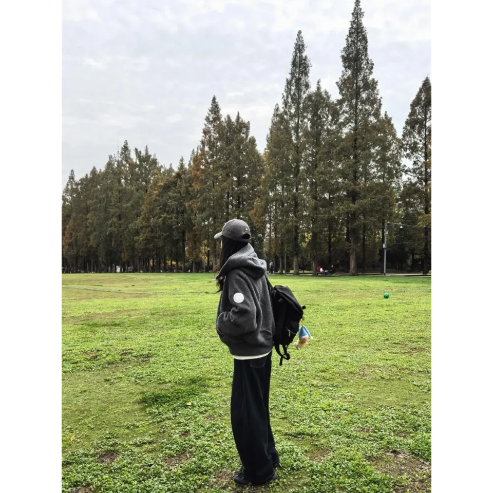 Canada Goose White Label Wool Fleece Hooded Jacket - Grey Black