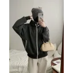 Canada Goose White Label Wool Fleece Hooded Jacket - Grey Black