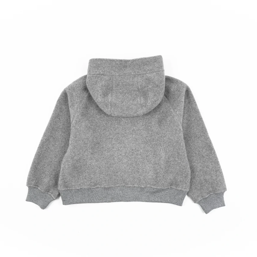 Canada Goose White Label Wool Fleece Hooded Jacket - Light Grey
