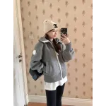 Canada Goose White Label Wool Fleece Hooded Jacket - Light Grey