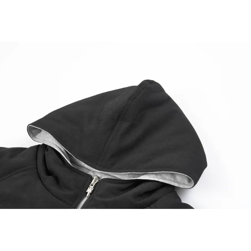 Chrome Hearts Sanskrit Scroll Reversible Hooded Padded Jacket