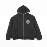 Chrome Hearts Sanskrit Scroll Reversible Hooded Padded Jacket