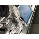 Chrome Hearts Sanskrit Scroll Reversible Hooded Padded Jacket